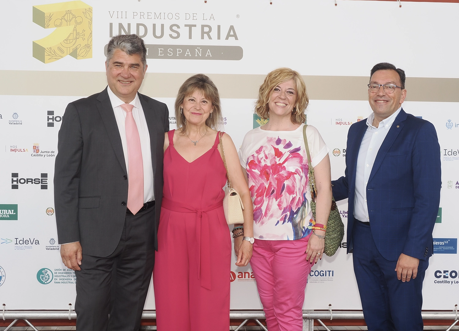 Manuel Fernández y Carmen Anta, de Aspa Cloud; Angélica Ferrándiz, del Ayuntamiento de Laguna de Duero, y Prudencio Herrero, de AENOR.